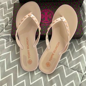NIB Tory Burch Studded Jelly Sandals